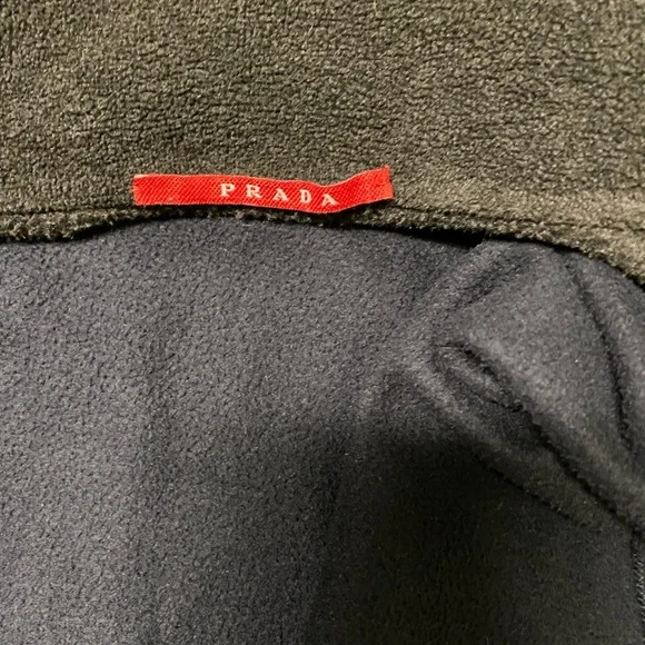Prada Black and Red Zip-Up Jacket